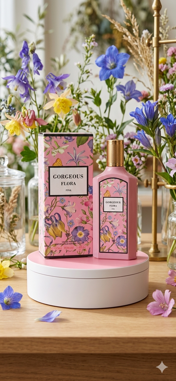 Gorgeous Flora Pink Eau de Parfum para Dama 3.4 fl oz – 100 ml
