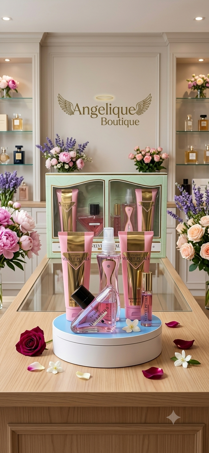 Velvet Petals Pour Femme Set de Perfume 5 Piezas para Dama