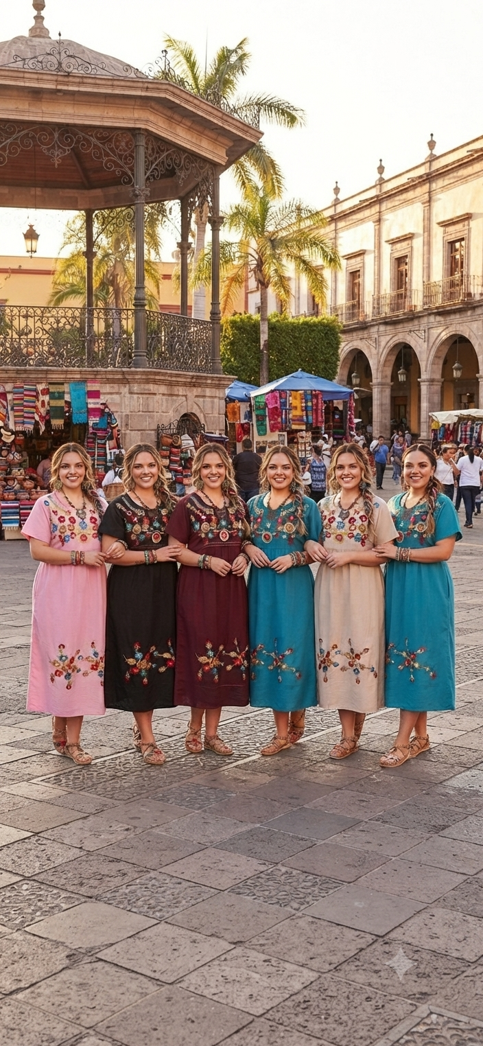 Vestido Midi Floral | Estilo Mexicano Elegante