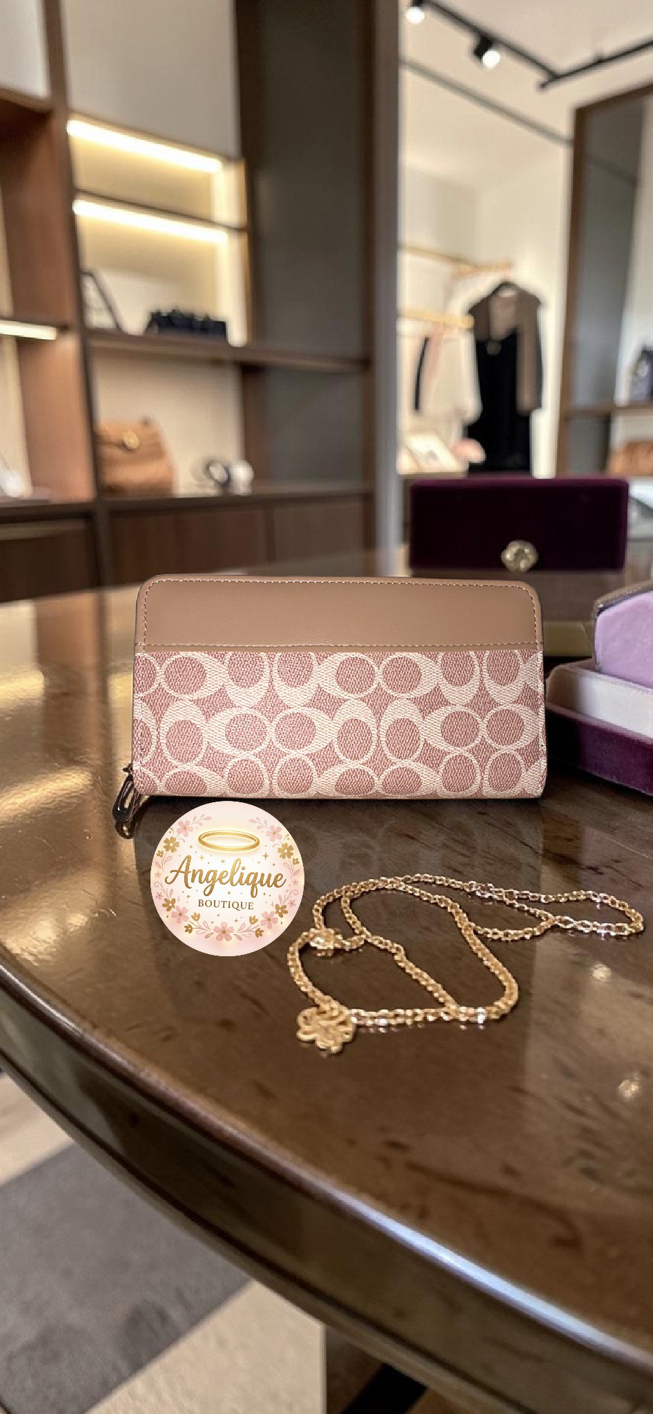 Wallet Espaciosa Estampado Cuadros 👜 | Cuero Sintético Premium | Estilo Elegante