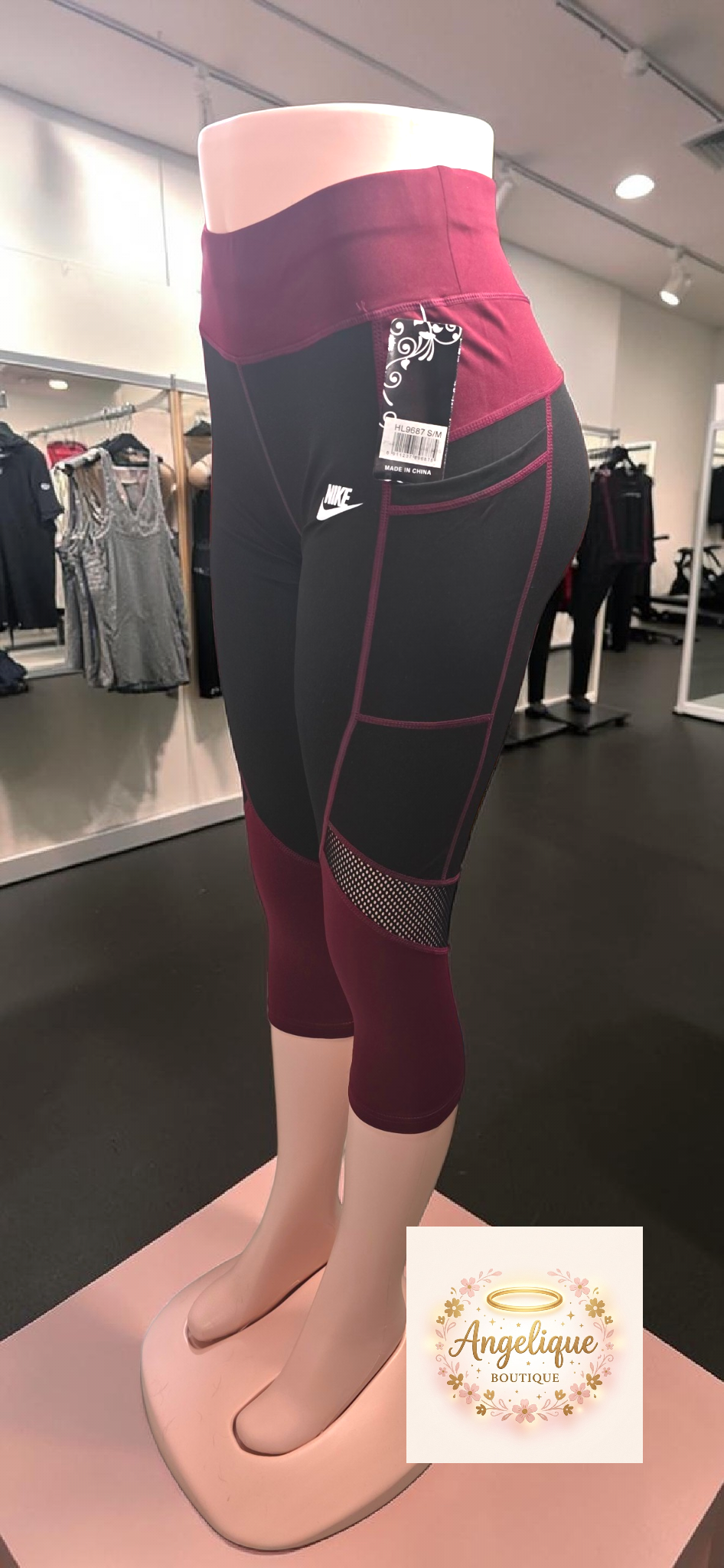 Leggings Deportivos de Alta Compresión – 92% Poliéster / 8% Spandex
