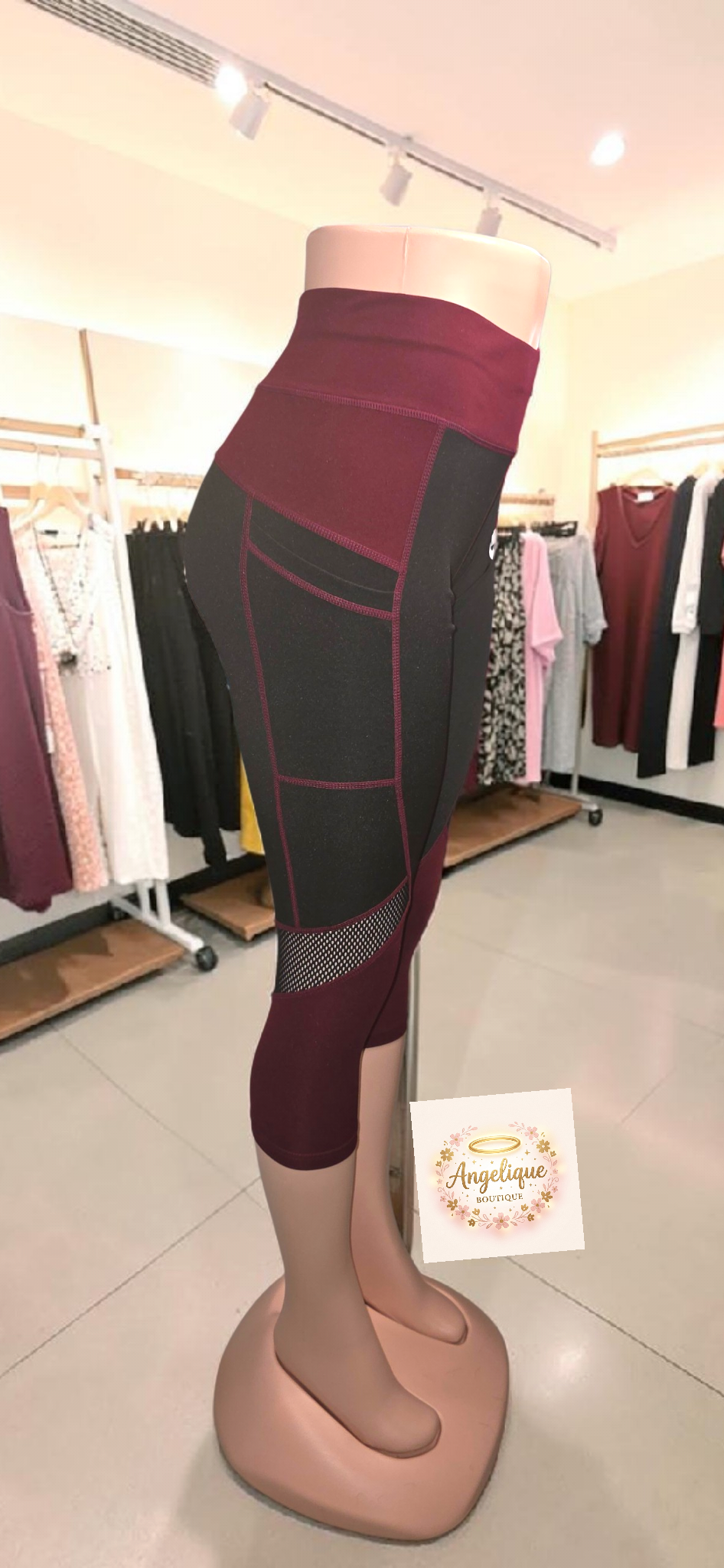 Leggings Deportivos de Alta Compresión – 92% Poliéster / 8% Spandex