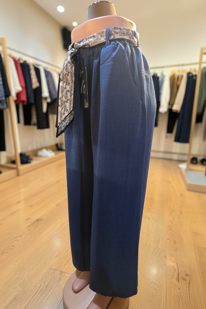 Pantaloneta Palazzo de Vestir 👚 | Cinturón Incluido | Talla Única