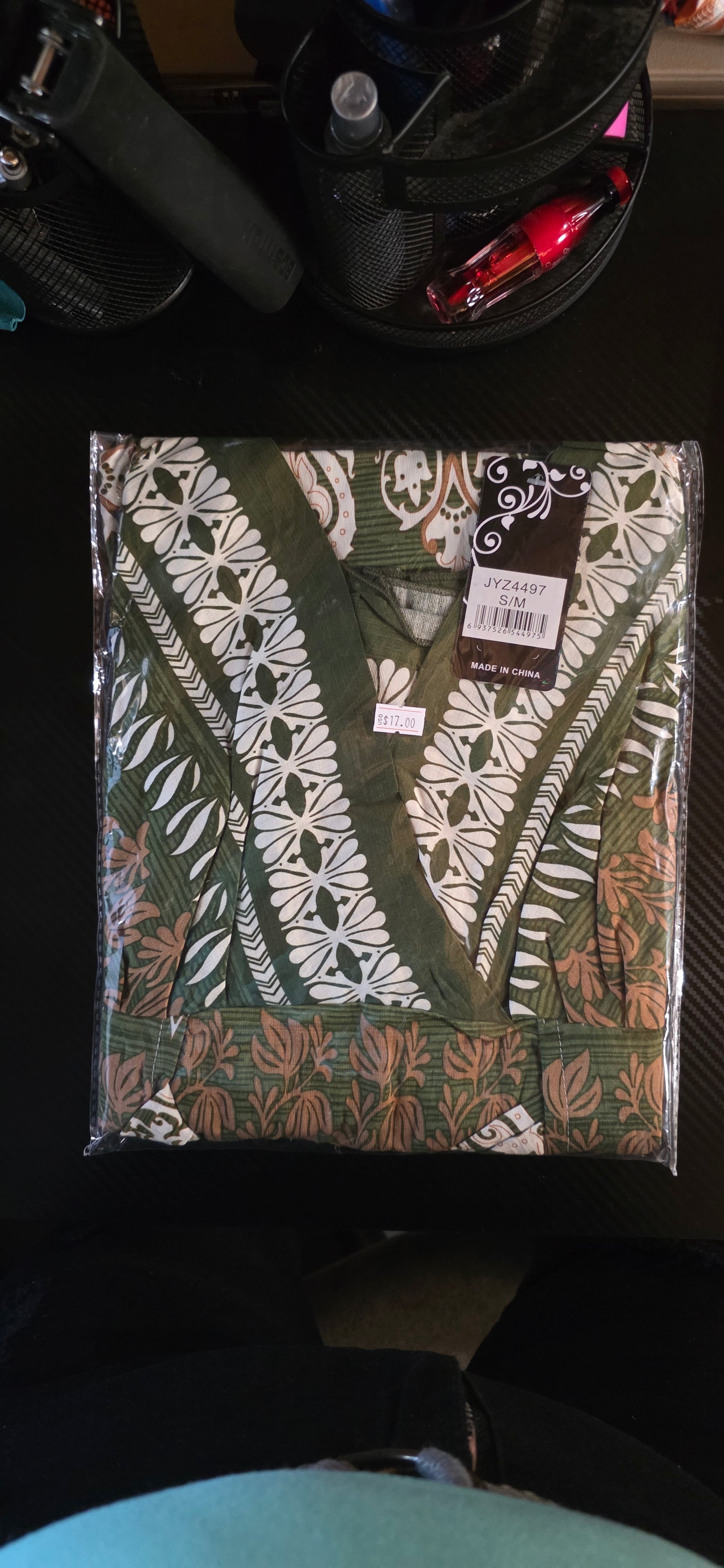 Vestido Largo Floral – 80% Algodón / 20% Poliéster