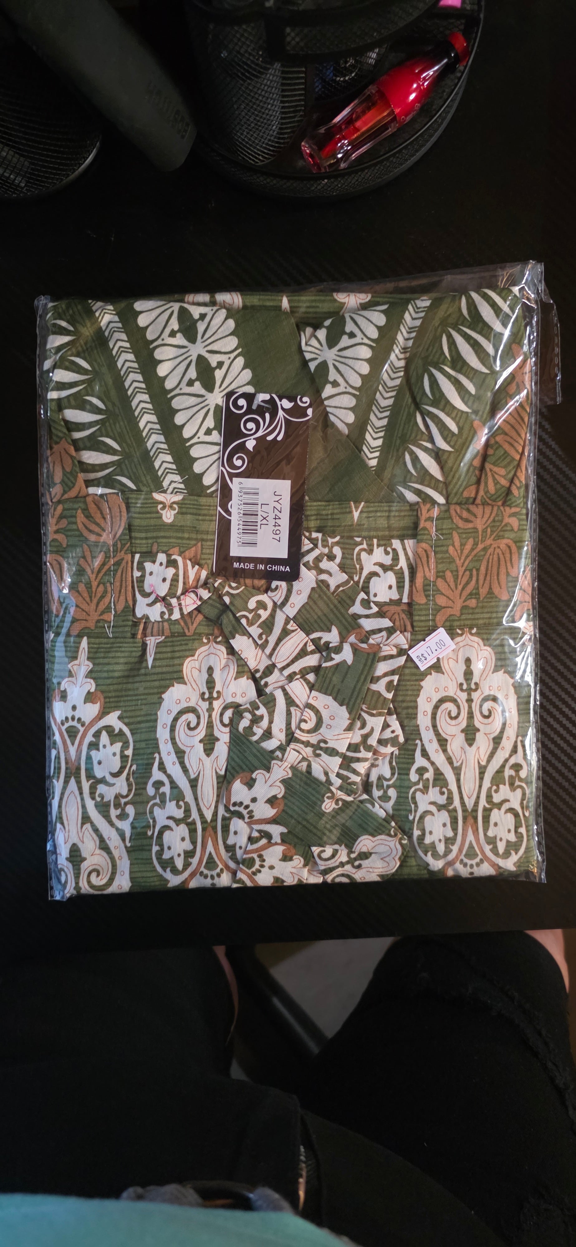 Vestido Largo Floral – 80% Algodón / 20% Poliéster