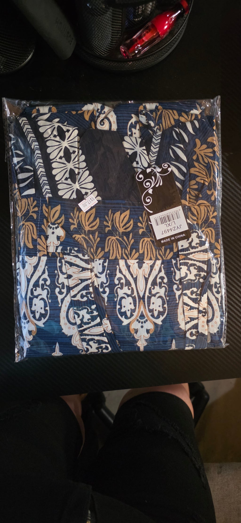 Vestido Largo Floral – 80% Algodón / 20% Poliéster