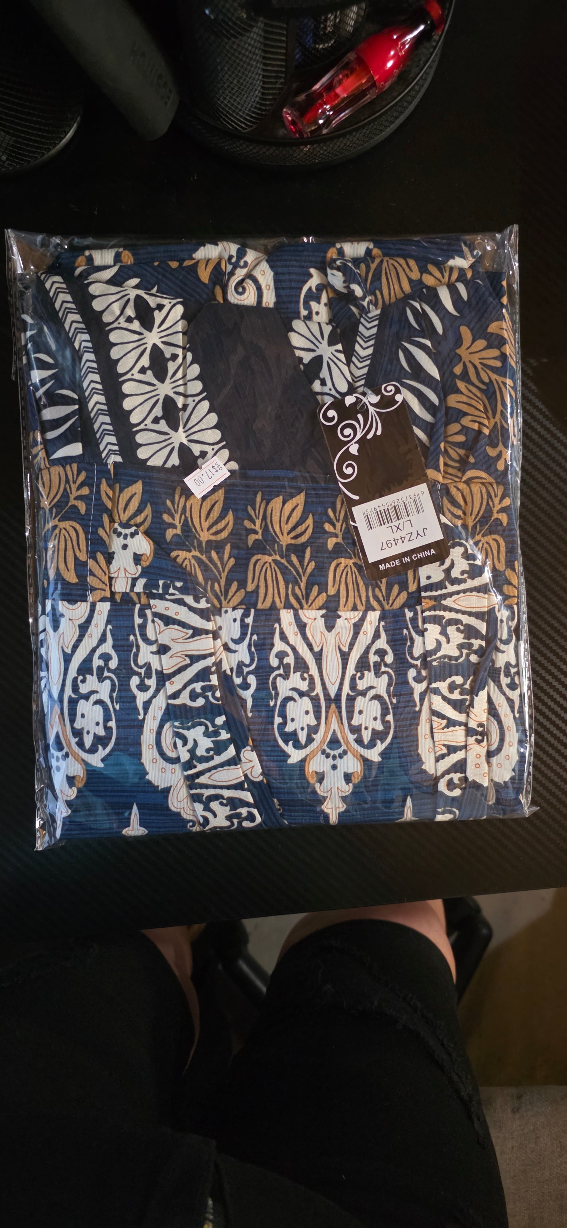 Vestido Largo Floral – 80% Algodón / 20% Poliéster