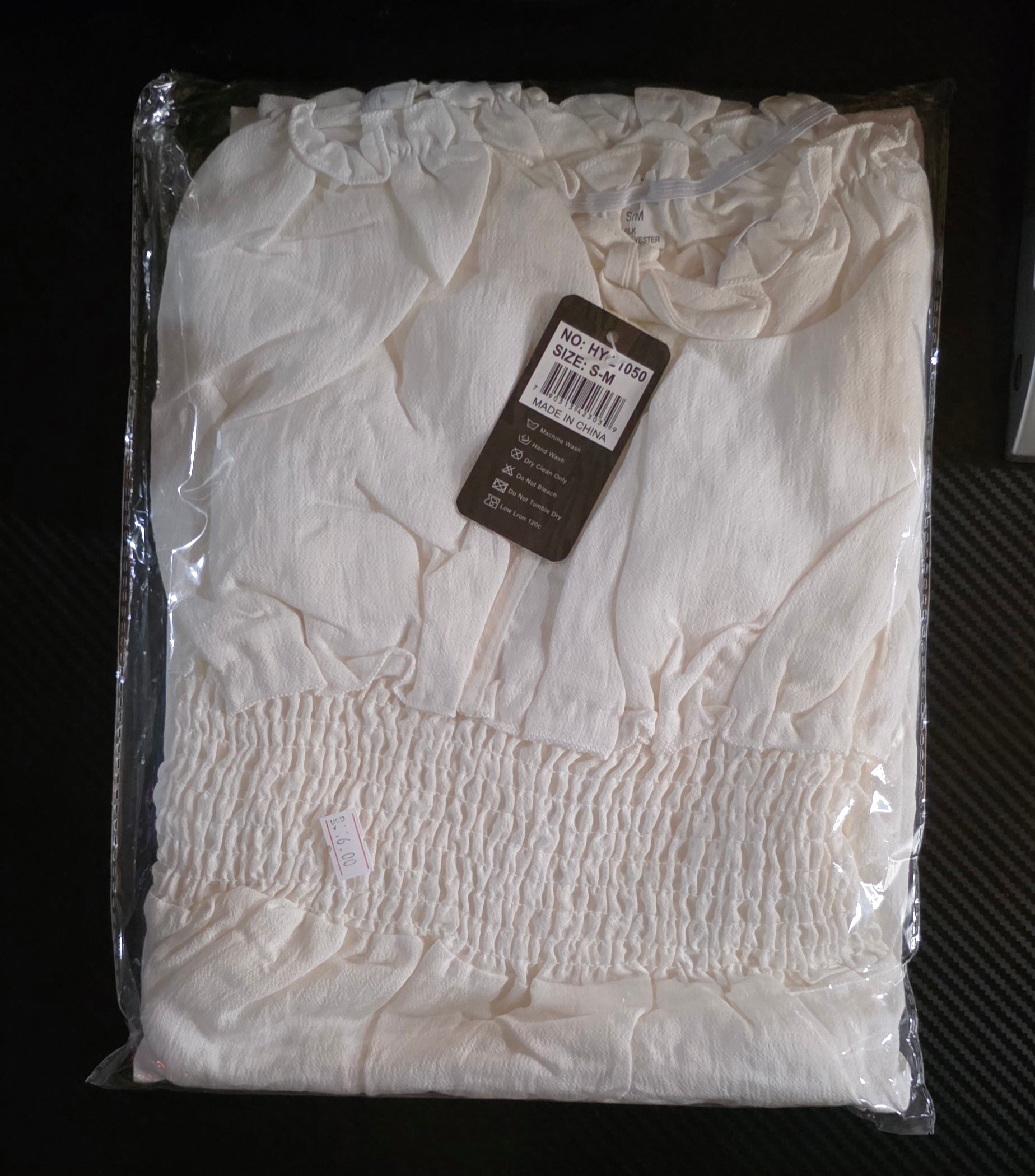 Vestido Campesino Bohemio – 65% Seda / 35% Poliéster