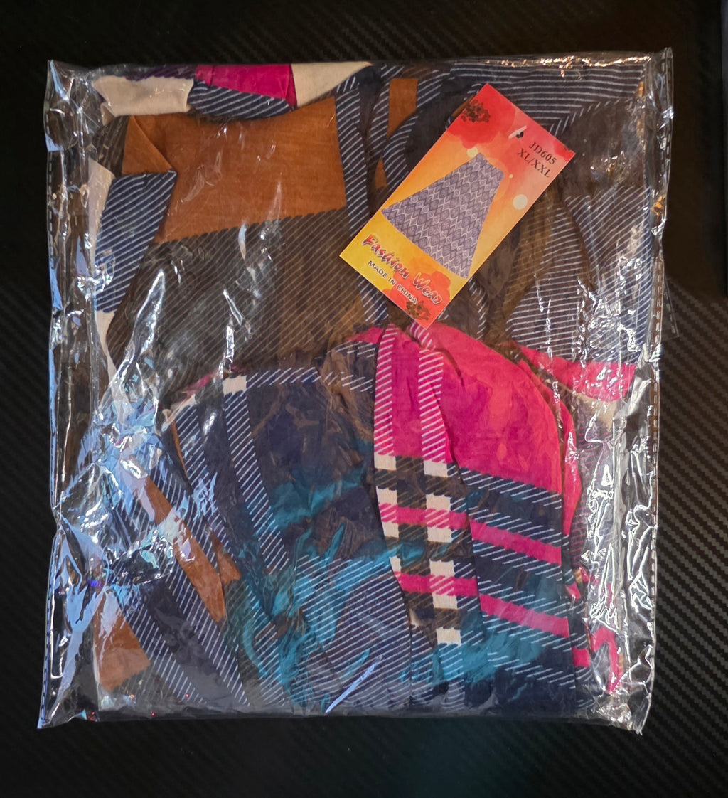 Falda Maxi Mosaico con Stretch – 65% Algodón / 35% Poliéster