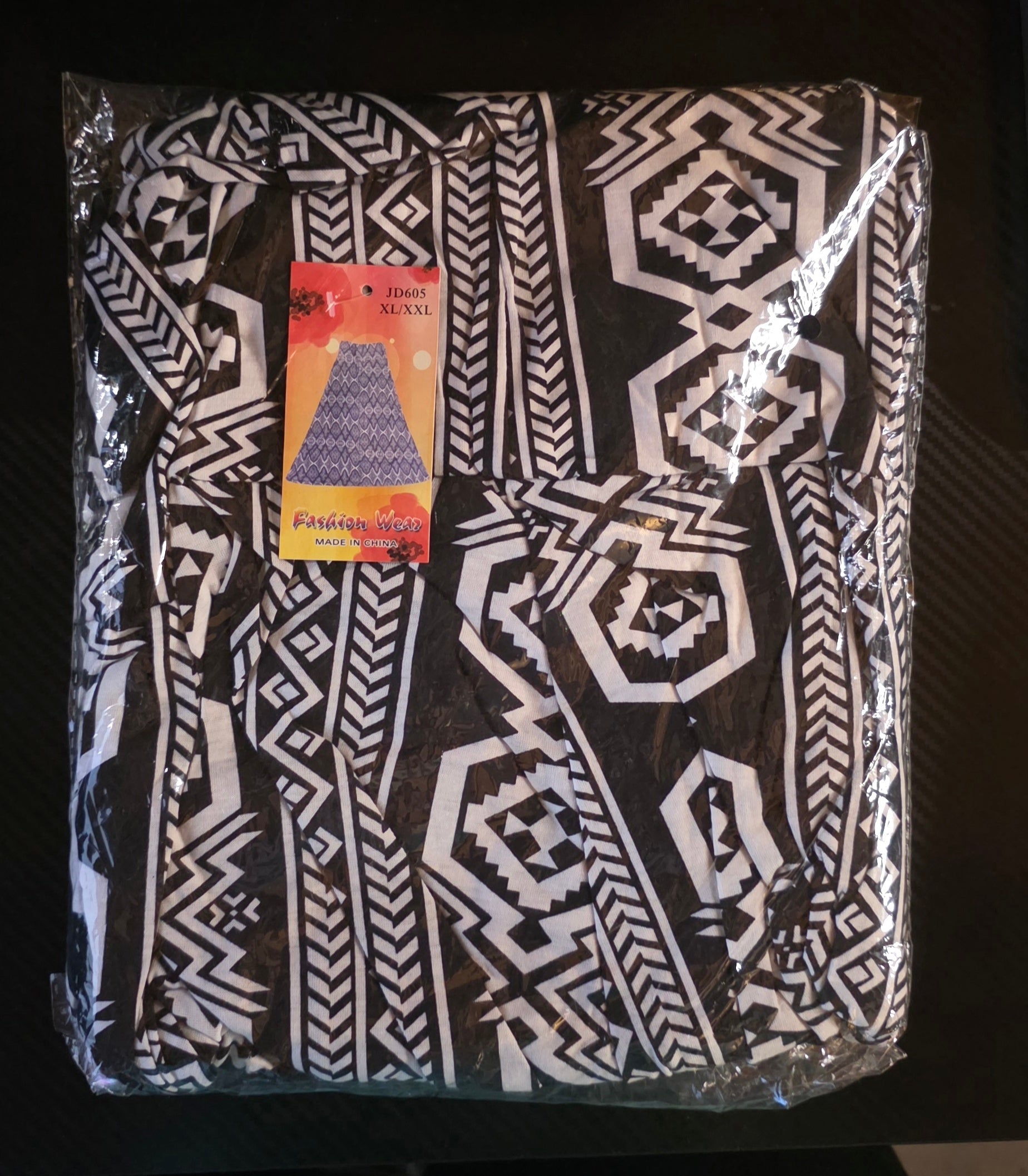 Falda Maxi Mosaico con Stretch – 65% Algodón / 35% Poliéster