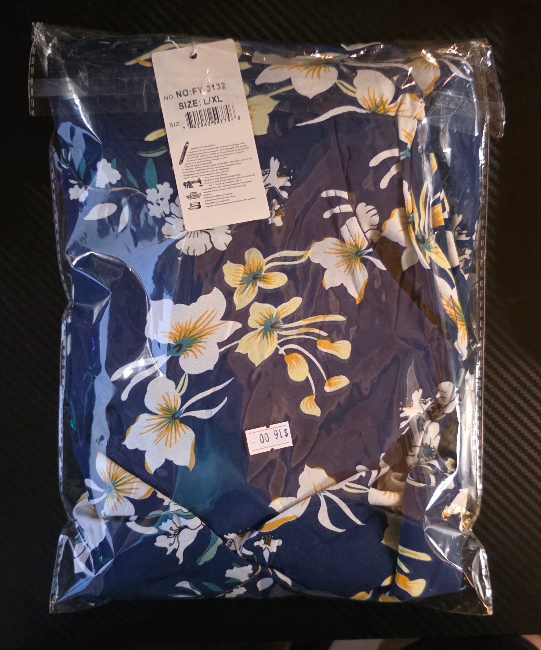 Enterizo Floral con Escote en la Espalda – 95% Poliéster / 5% Elastano