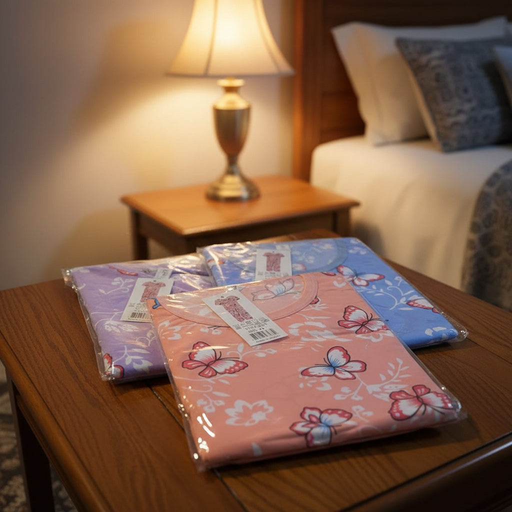 Pijama Dos Piezas con Estampado de Mariposas 🦋 | Pantalón Largo