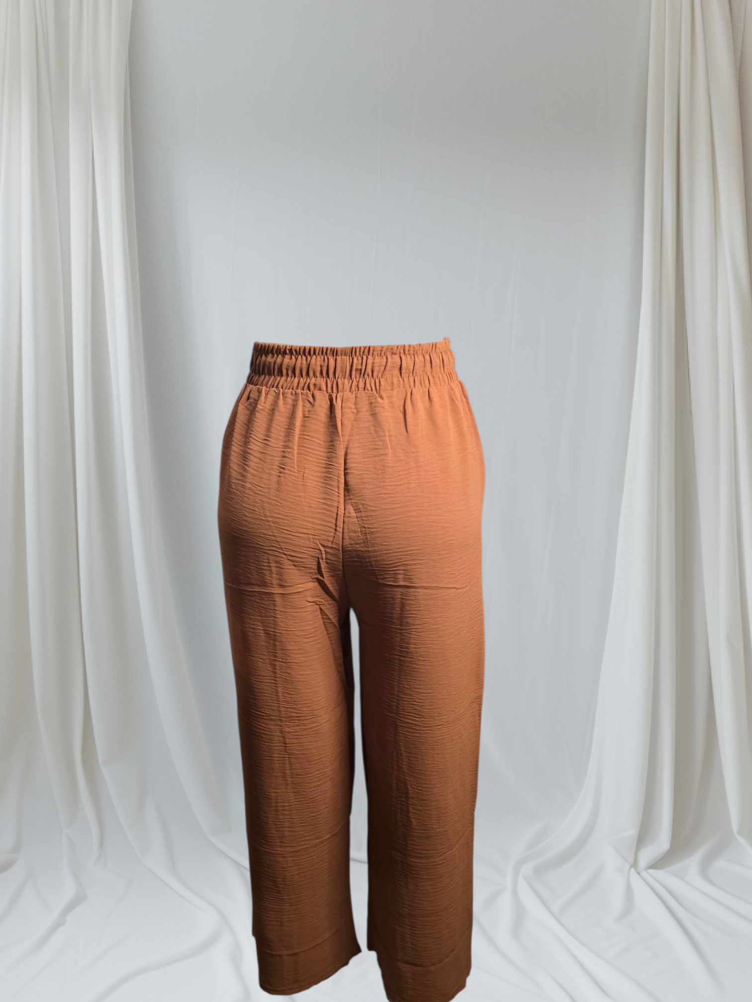 Palazzo Pantaloneta con Elástico, Liga Ajustable y Botones Laterales | Talla Única