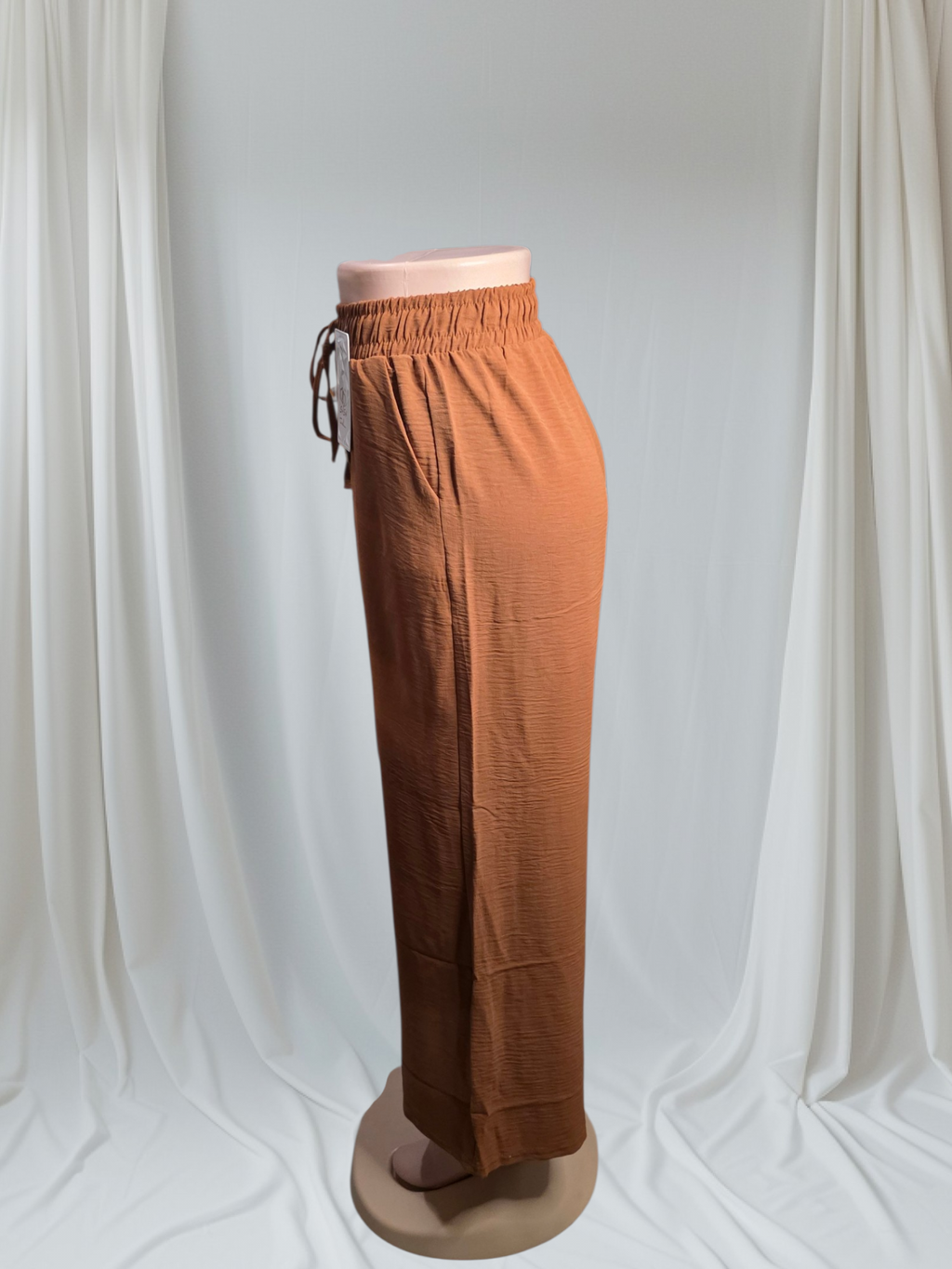 Palazzo Pantaloneta con Elástico, Liga Ajustable y Botones Laterales | Talla Única
