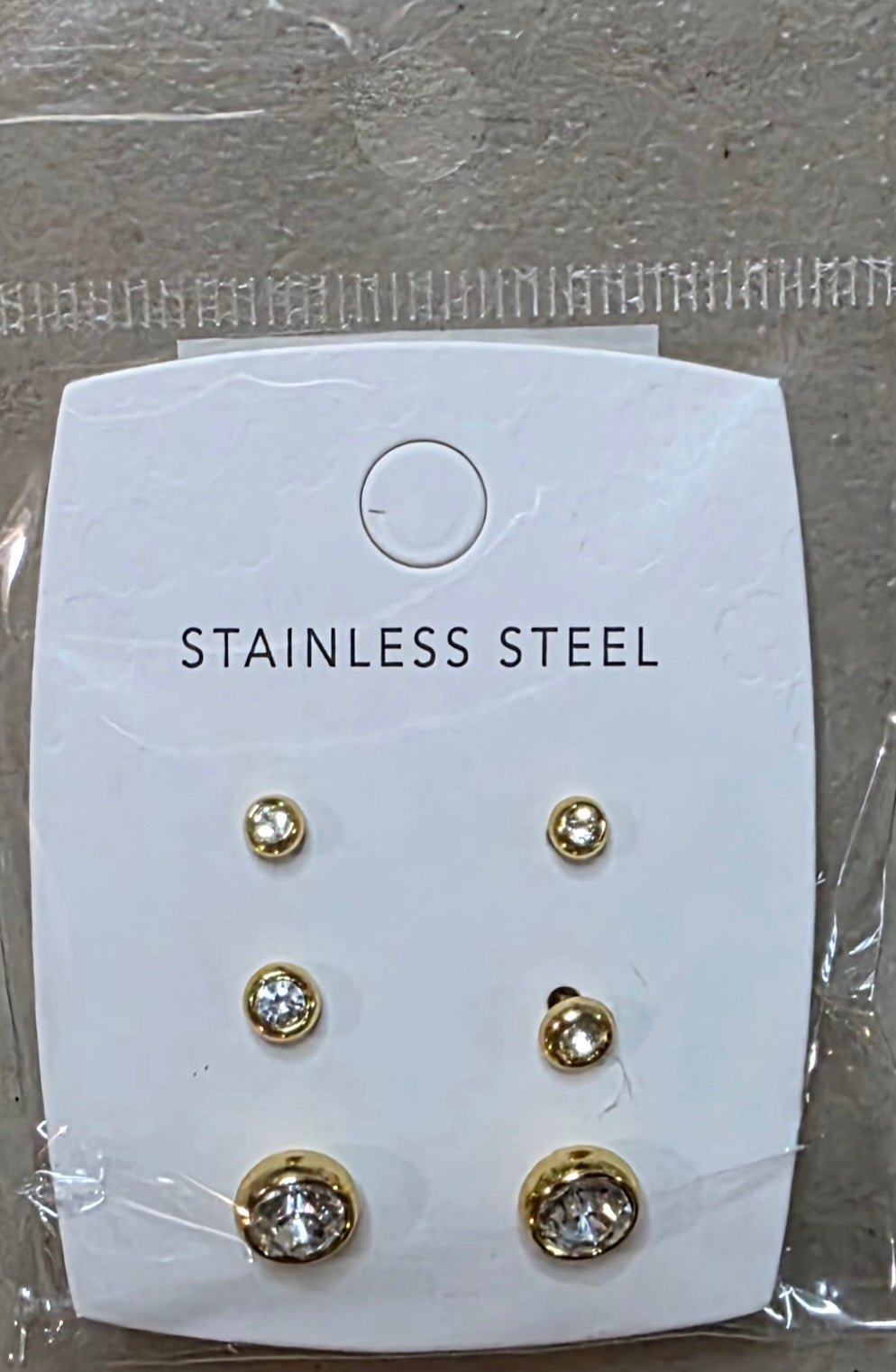 3-Piece Stainless Steel Earrings Set – Small, Medium & Large - Angelique Boutique