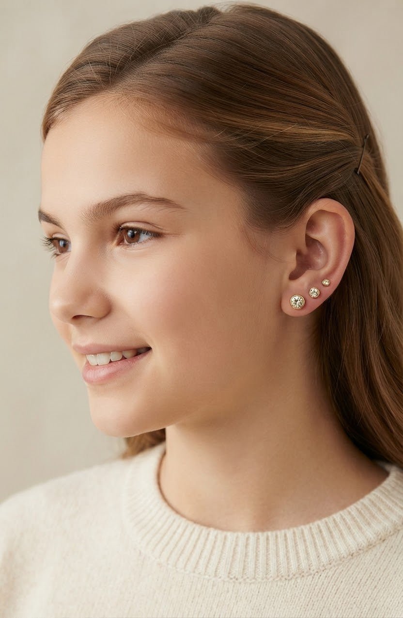 3-Piece Stainless Steel Earrings Set – Small, Medium & Large - Angelique Boutique