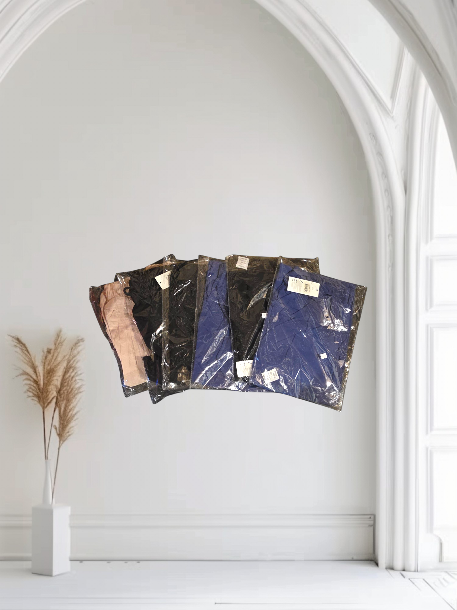 Pantaloneta Palazzo Corto | Kaki, Negro & Azul Navy