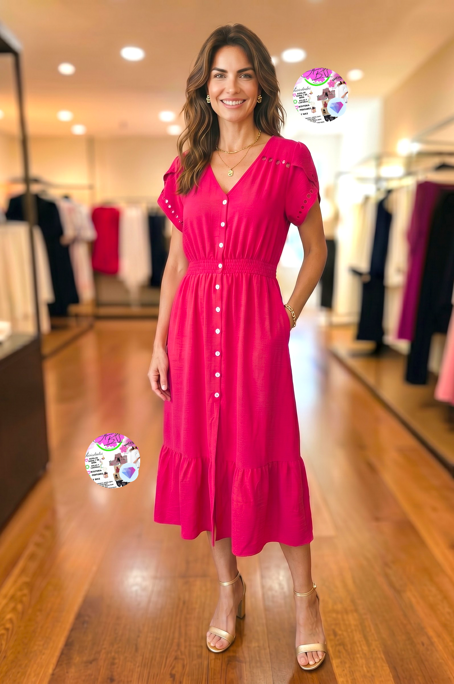 Vestido Maxilargo Casual Elegante para mujer