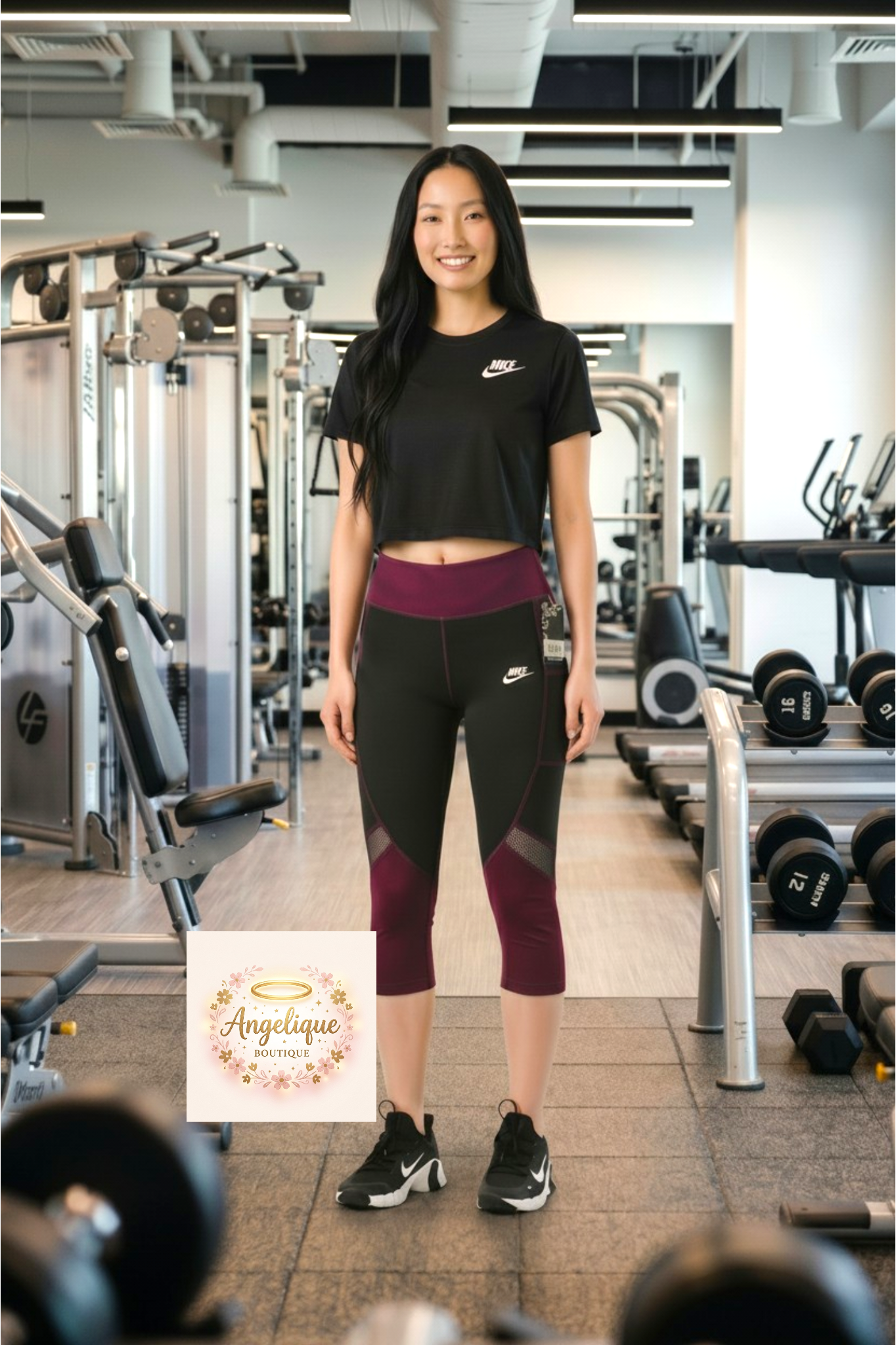 Leggings Deportivos de Alta Compresión – 92% Poliéster / 8% Spandex