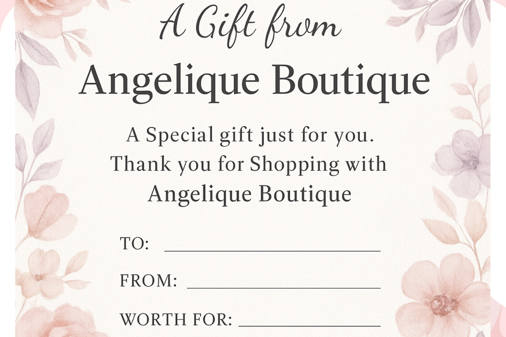 Tarjeta de regalo de Angelique Boutique
