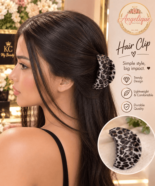Animal Print Hair Clips – Assorted Styles & Colors - Angelique Boutique