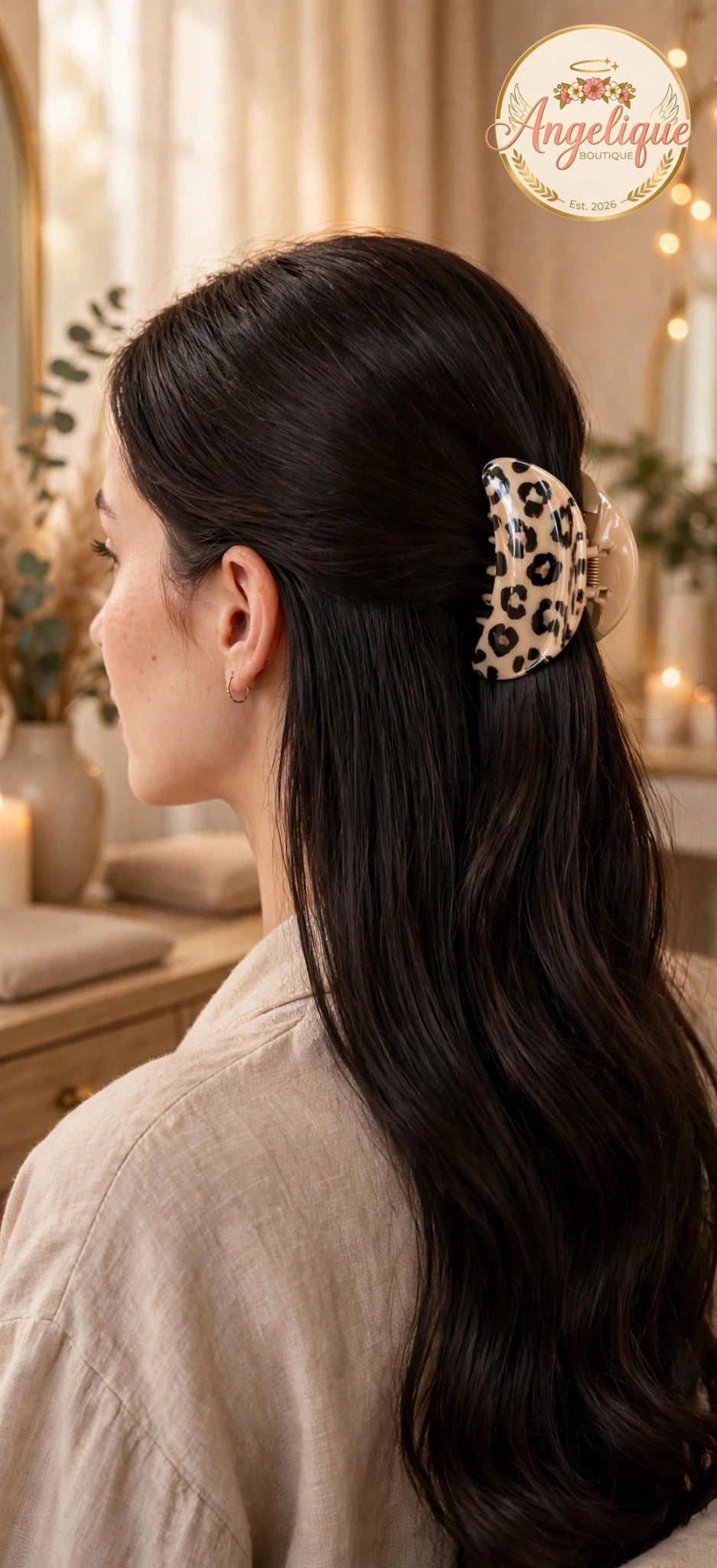 Animal Print Hair Clips – Assorted Styles & Colors - Angelique Boutique