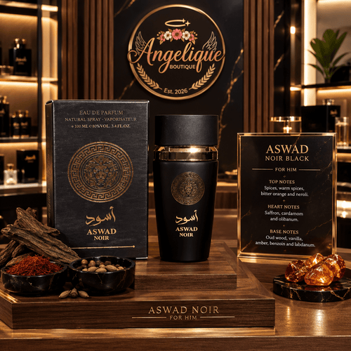 Aswad Noir Arabian Eau de Parfum for Men 100 ml | Oud & Spice - Angelique Boutique