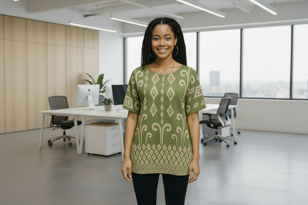Blusa Ikat Estampada | Fluida y Artesanal