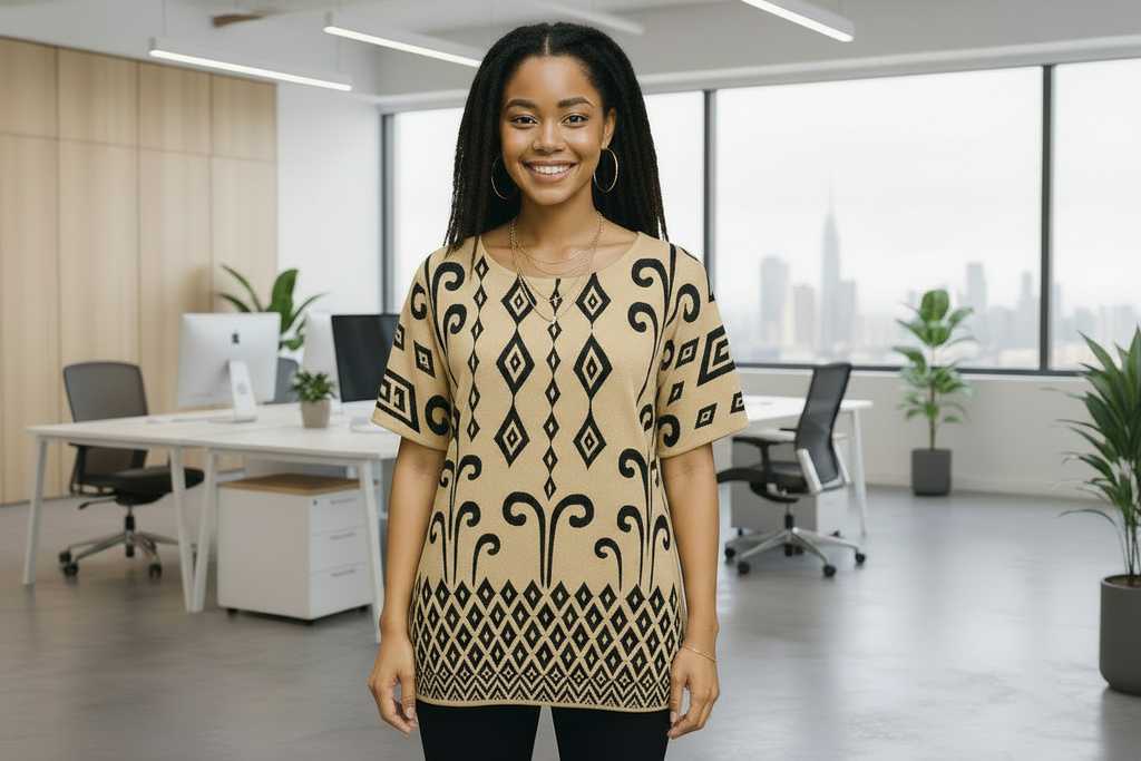 Blusa Ikat Estampada | Fluida y Artesanal
