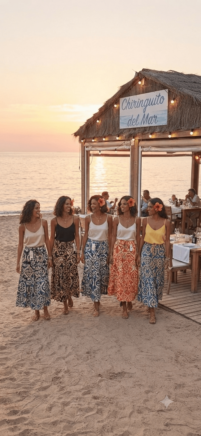 Boho Maxi Skirt Floral Print Beach Summer Women - Angelique Boutique