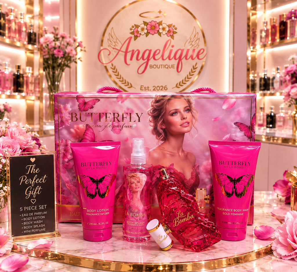 Butterfly 5-Piece Perfume Gift Set for Women - Angelique Boutique