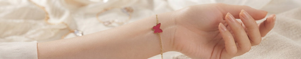 Butterfly Bracelet Gold & Silver Stainless Steel – Multi-Color - Angelique Boutique