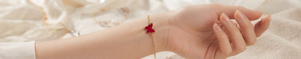 Butterfly Bracelet Gold & Silver Stainless Steel – Multi-Color - Angelique Boutique