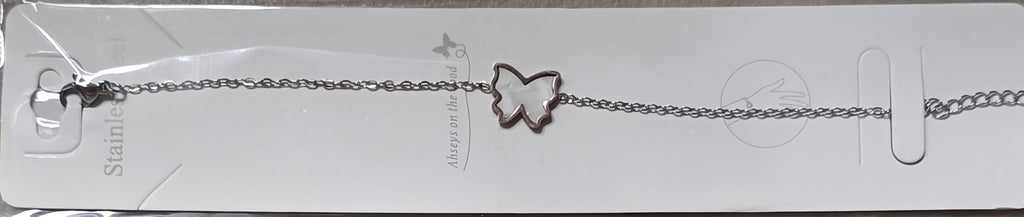 Butterfly Bracelet Gold & Silver Stainless Steel – Multi-Color - Angelique Boutique