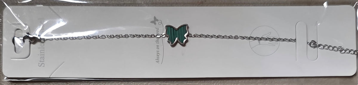 Butterfly Bracelet Gold & Silver Stainless Steel – Multi-Color - Angelique Boutique