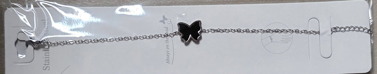 Butterfly Bracelet Gold & Silver Stainless Steel – Multi-Color - Angelique Boutique