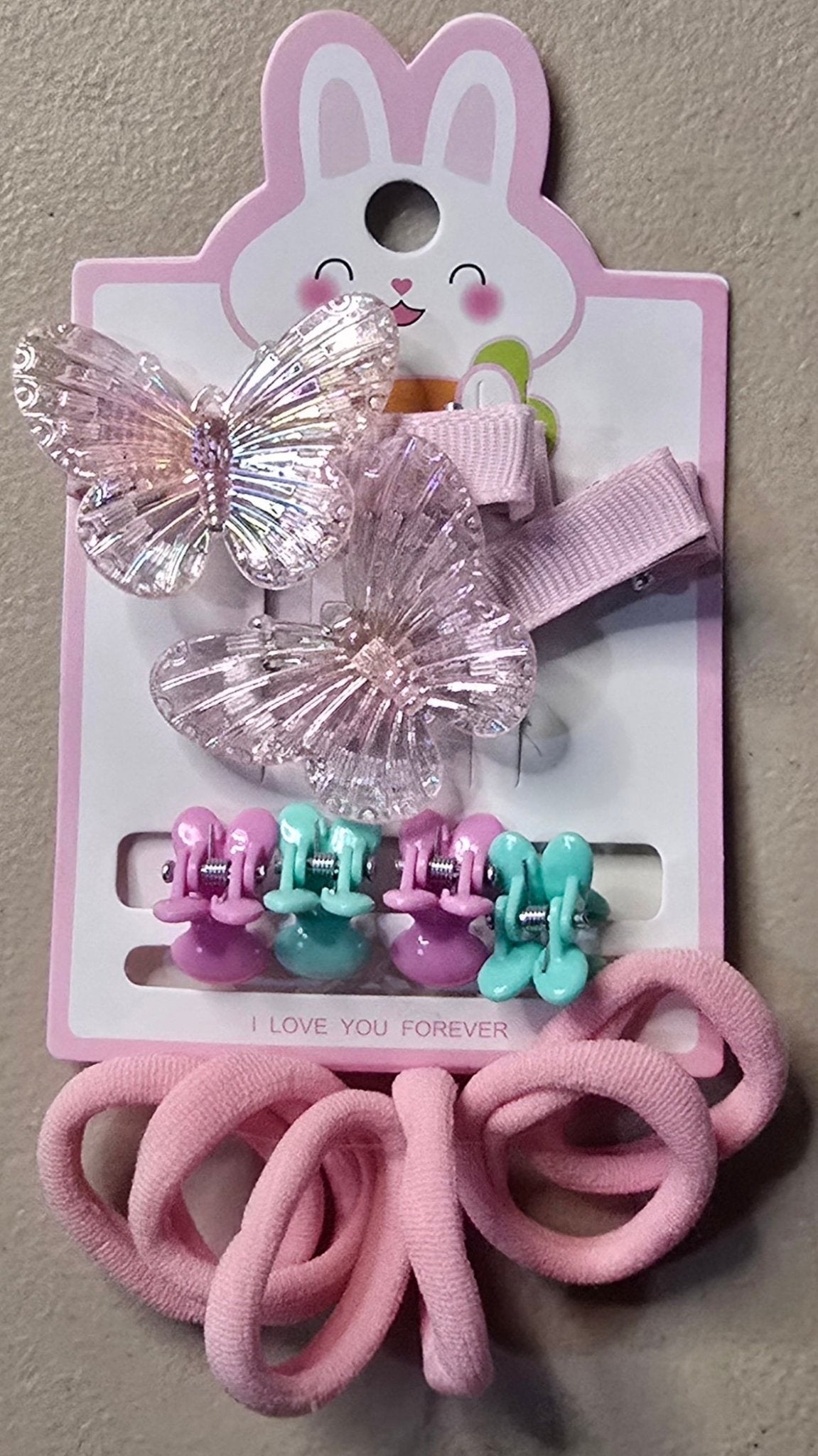 Butterfly Hair Clips – Mini Hair Ties & Clips Set - Angelique Boutique
