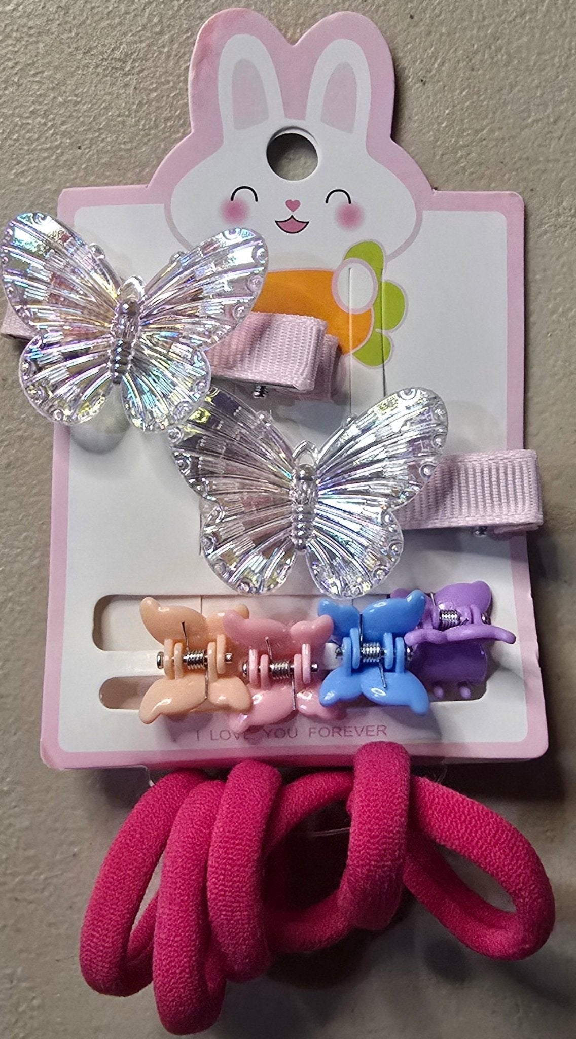 Butterfly Hair Clips – Mini Hair Ties & Clips Set - Angelique Boutique