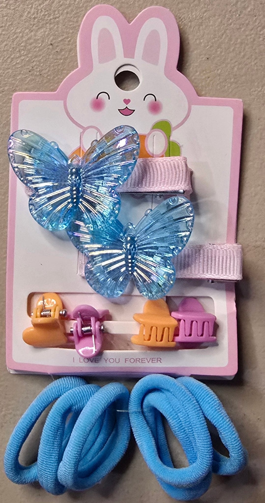 Butterfly Hair Clips – Mini Hair Ties & Clips Set - Angelique Boutique