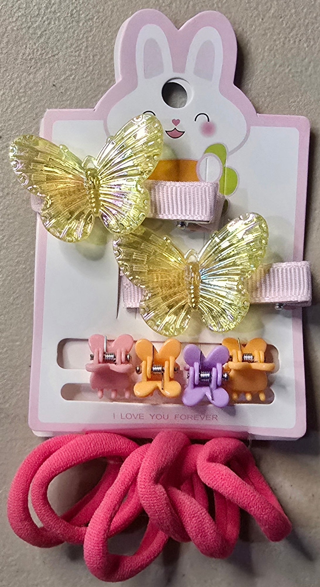 Butterfly Hair Clips – Mini Hair Ties & Clips Set - Angelique Boutique