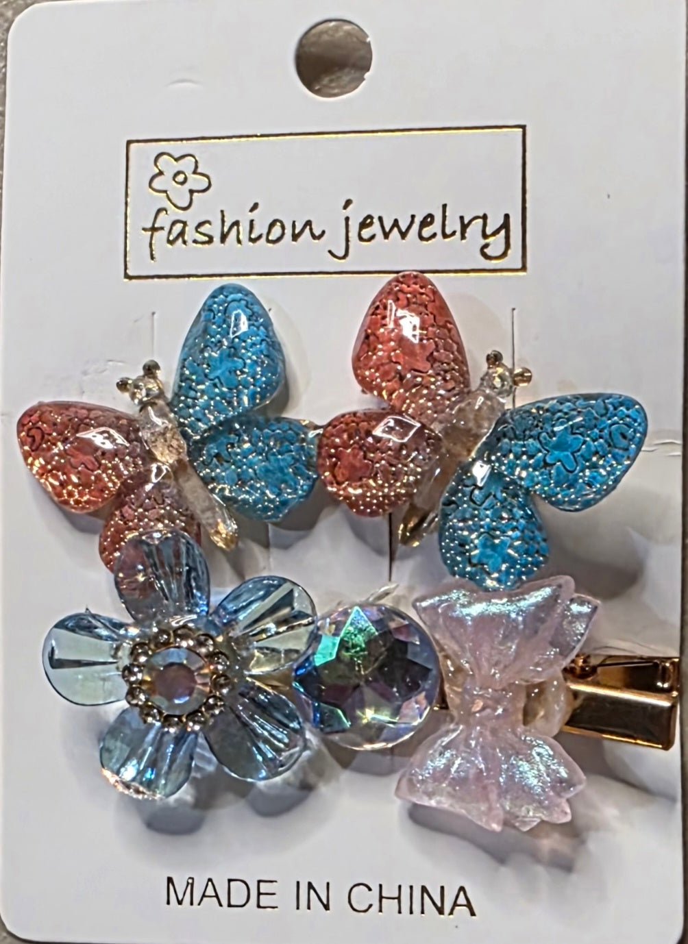 Butterfly Hair Pins Set of 2 – Glitter Bobby Pins for Girls - Angelique Boutique