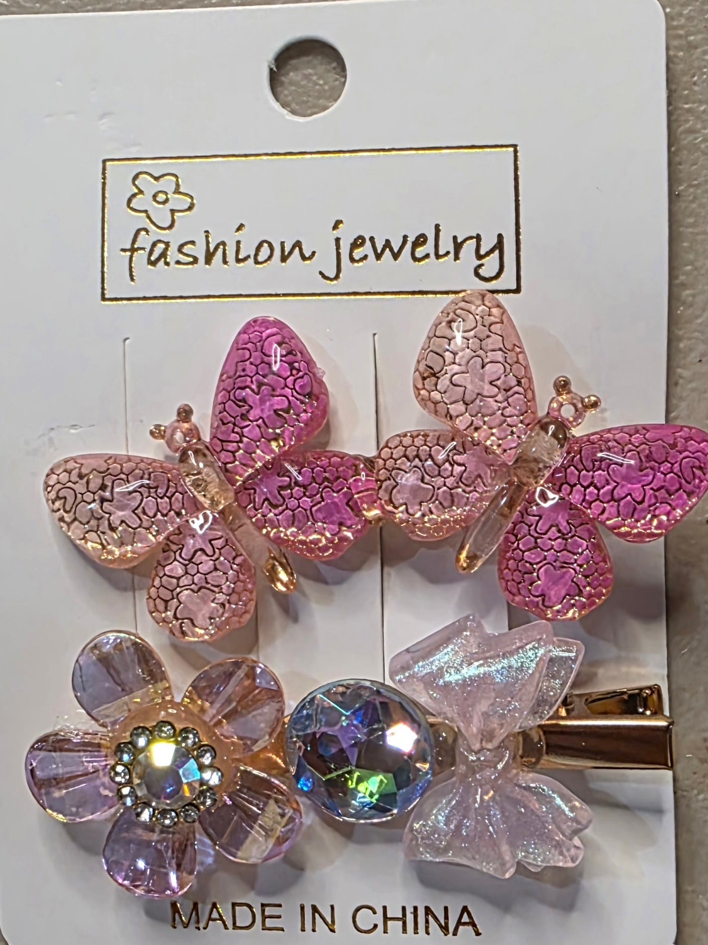 Butterfly Hair Pins Set of 2 – Glitter Bobby Pins for Girls - Angelique Boutique