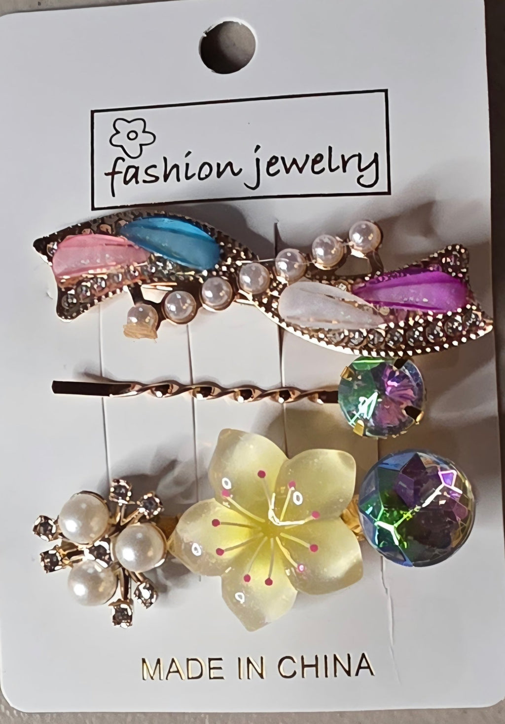 Butterfly Hair Pins – Set of 3 Decorative Bobby Pins - Angelique Boutique