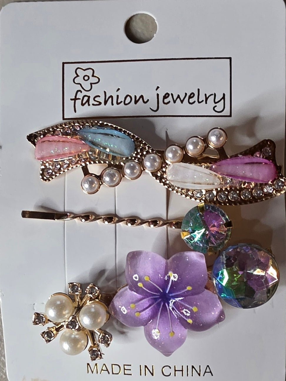 Butterfly Hair Pins – Set of 3 Decorative Bobby Pins - Angelique Boutique