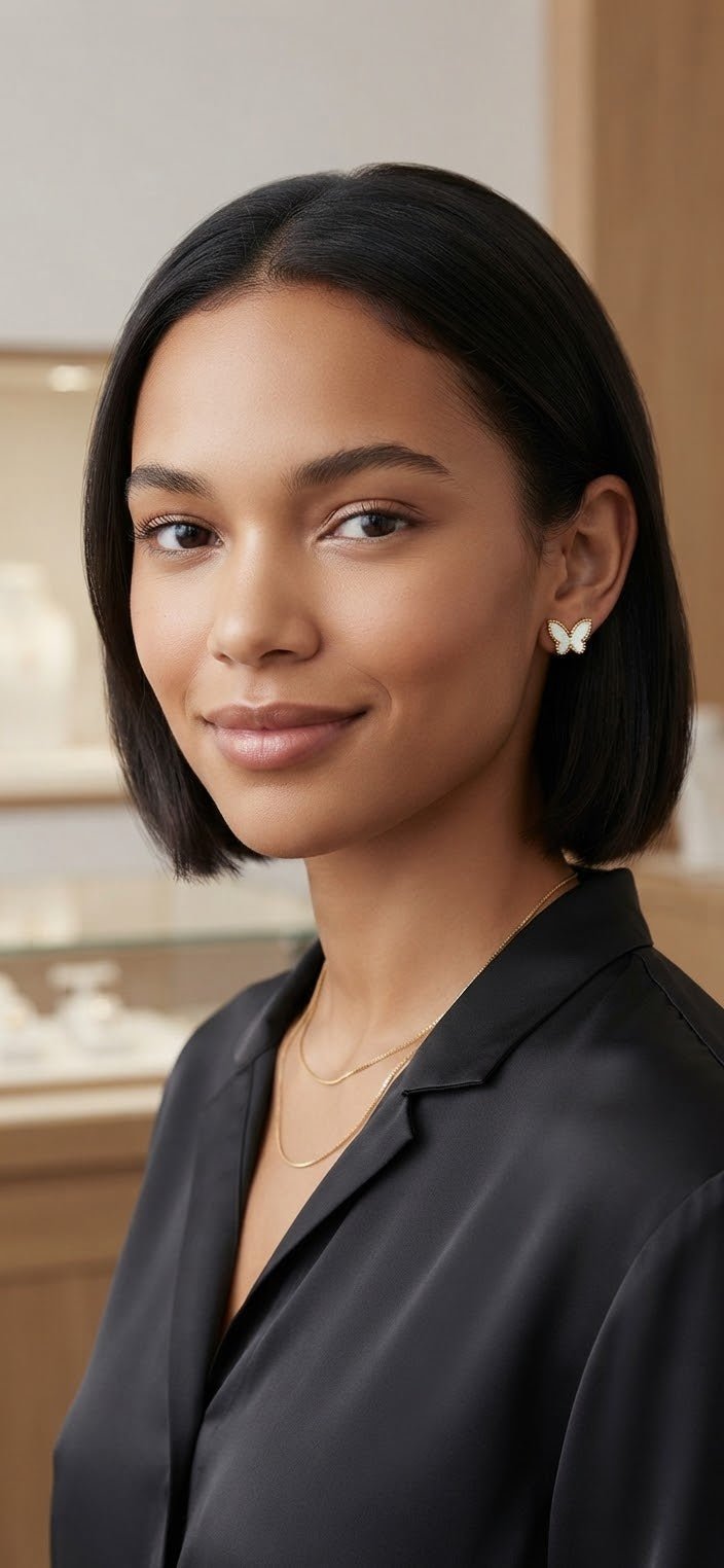 Butterfly Stainless Steel Earrings with Gold Details – 6 Colors - Angelique Boutique