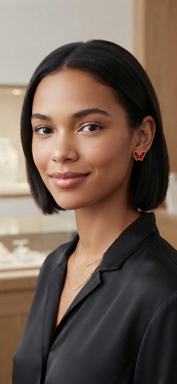 Butterfly Stainless Steel Earrings with Gold Details – 6 Colors - Angelique Boutique