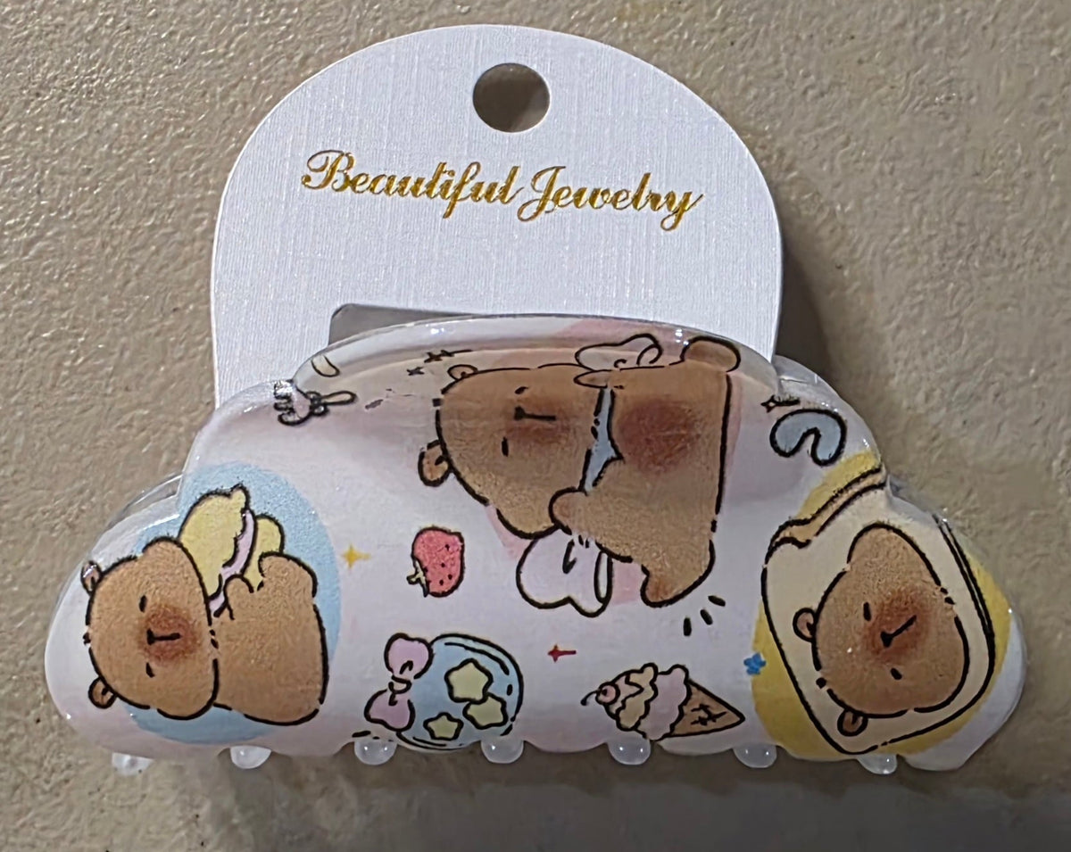 Capybara Hair Clip – Cute Animal Style Assorted - Angelique Boutique