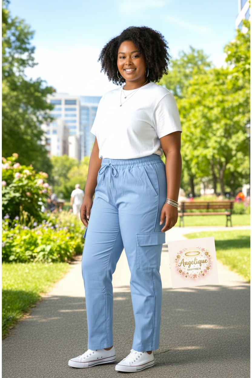 Pantalón Semi Jean Cargo Largo 🧳 | Estilo y Comodidad | Tallas P-M y G-XG