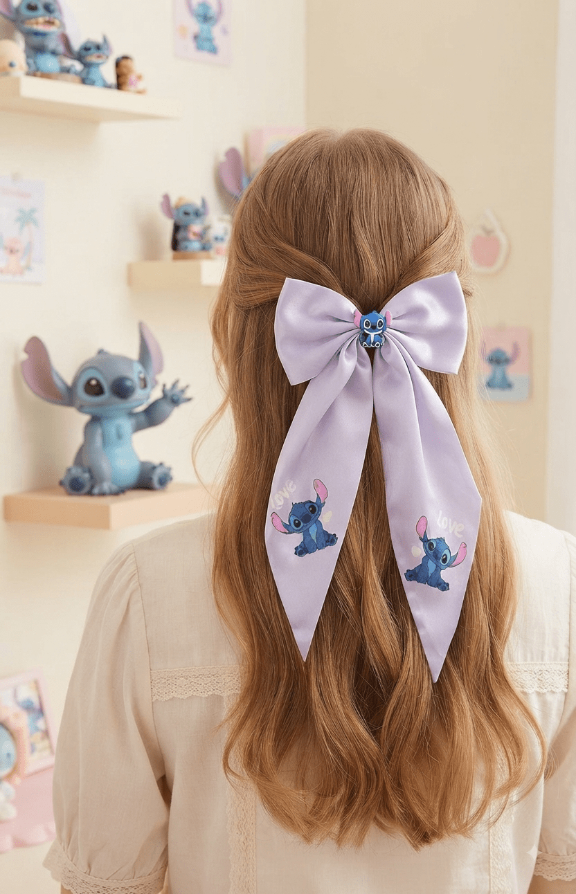 Cartoon Character Hair Bows – Cute Bow Clips for Girls - Angelique Boutique