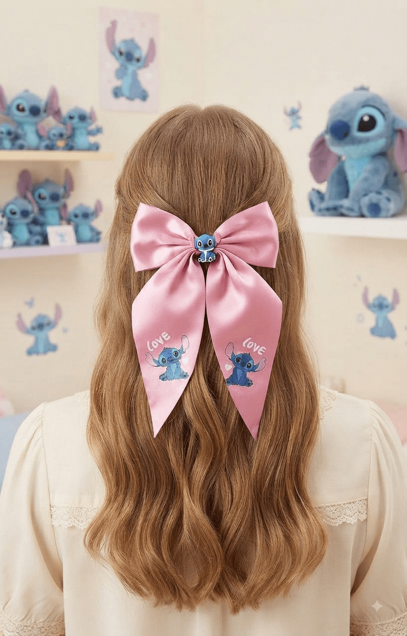 Cartoon Character Hair Bows – Cute Bow Clips for Girls - Angelique Boutique